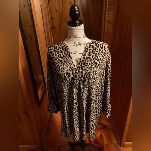 Women’s leopard print blouse